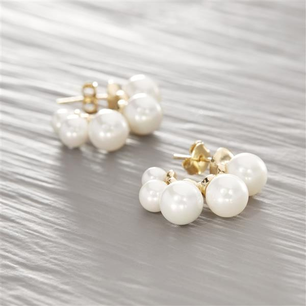 I PROMISE. Hoops with faux pearls