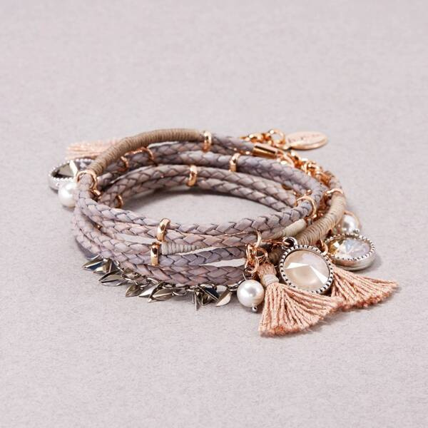 Featherweights. Leather bracelet