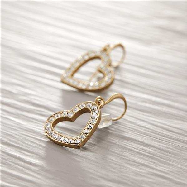 WITH LOVE. Heart shaped earrings
