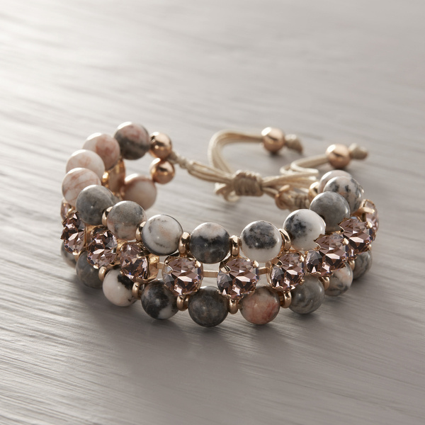 The colors of dawn. Natural stones bracelet