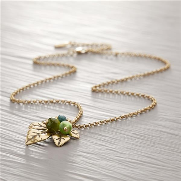 AUTUMN LEAVES. Long necklace