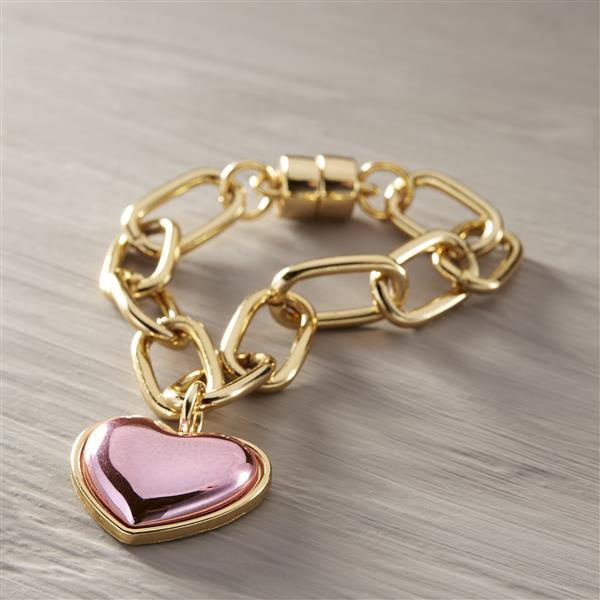 Kate style. Bracelet with a pink heart