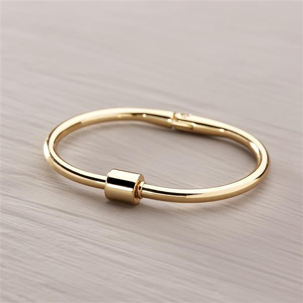 Have we met?. Golden cuff bracelet