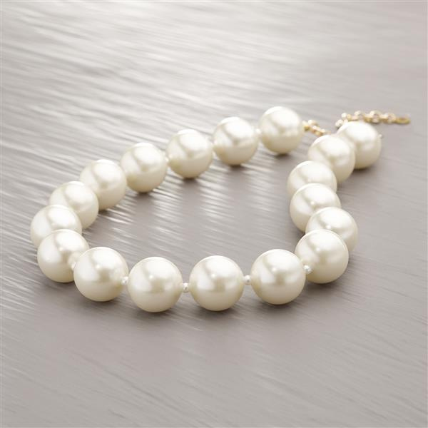 DIVORCED A BILLIONAIRE. Faux pearls necklace