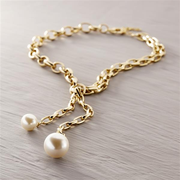 Two pearls. Necklace with pearls