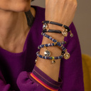 There's hope. Dark blue bracelet with crystals