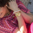 NOBODY CAN GET US. Chain bracelet with pearls