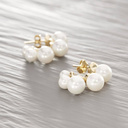 I PROMISE. Hoops with faux pearls