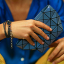 I RECOMMEND MINIMALISM. Dark grey leather bracelet