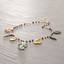 HAPPY DAYS. Necklace with colorful pendants