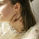 Graceful. Delicate ring with marbles