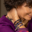 There's hope. Dark blue bracelet with crystals