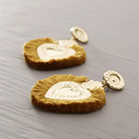 Enveloped. Flaming hearts earrings 