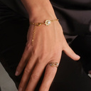 Graceful. Delicate ring with marbles