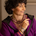 Lucky girl. Grey leather bracelet