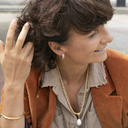 The pearl of happiness. Chain necklace with a pearl