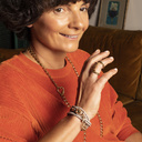 Love is a fire. Chain necklace with a heart