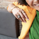 Crazy about them pearls. Statement ring