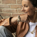 Bad girls do it well. Unusual, gold-plated necklace