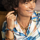 READY TO GO CRAZY. Short necklace with coins