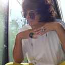 MORTICIA. Double ring with flowers