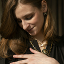 Santo Versace. Necklace with a black lion