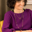 H for Hannah. Short necklace with a letter H