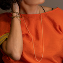 CAPPUCCINO. Golden bracelet with Swarovski crystals