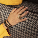 Go crazy!. Bracelet on a leather strap