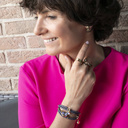 A symbol of love. Ring with a hummingbird