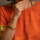 LIKE CANDY. Long necklace with colorful crystals