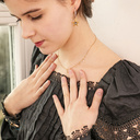 Casual chic. Leather bracelet with charms