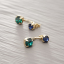 Hot and cold. Under-the-ear earrings