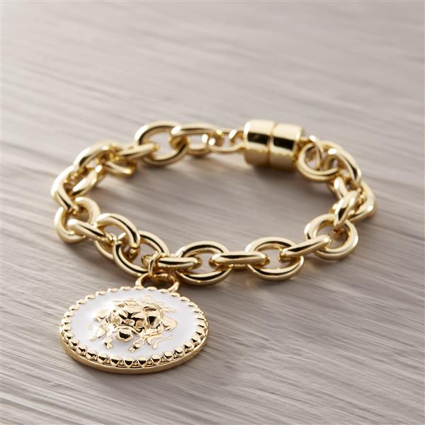 Versace Barocco. Bracelet with a charm