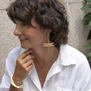 Graceful. Delicate ring with marbles