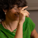 Bad girls do it well. Unusual, gold-plated necklace