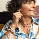 Manhattan. Gold-plated chain bracelet