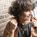 HAPPY DAYS. Necklace with colorful pendants