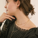 Hot and cold. Under-the-ear earrings