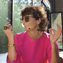 MORTICIA. Double ring with flowers