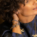 Garnet Flies. Small stud earrings