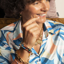 Manhattan. Gold-plated chain bracelet