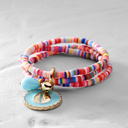 Miss Fairy. Colorful bracelet with charms