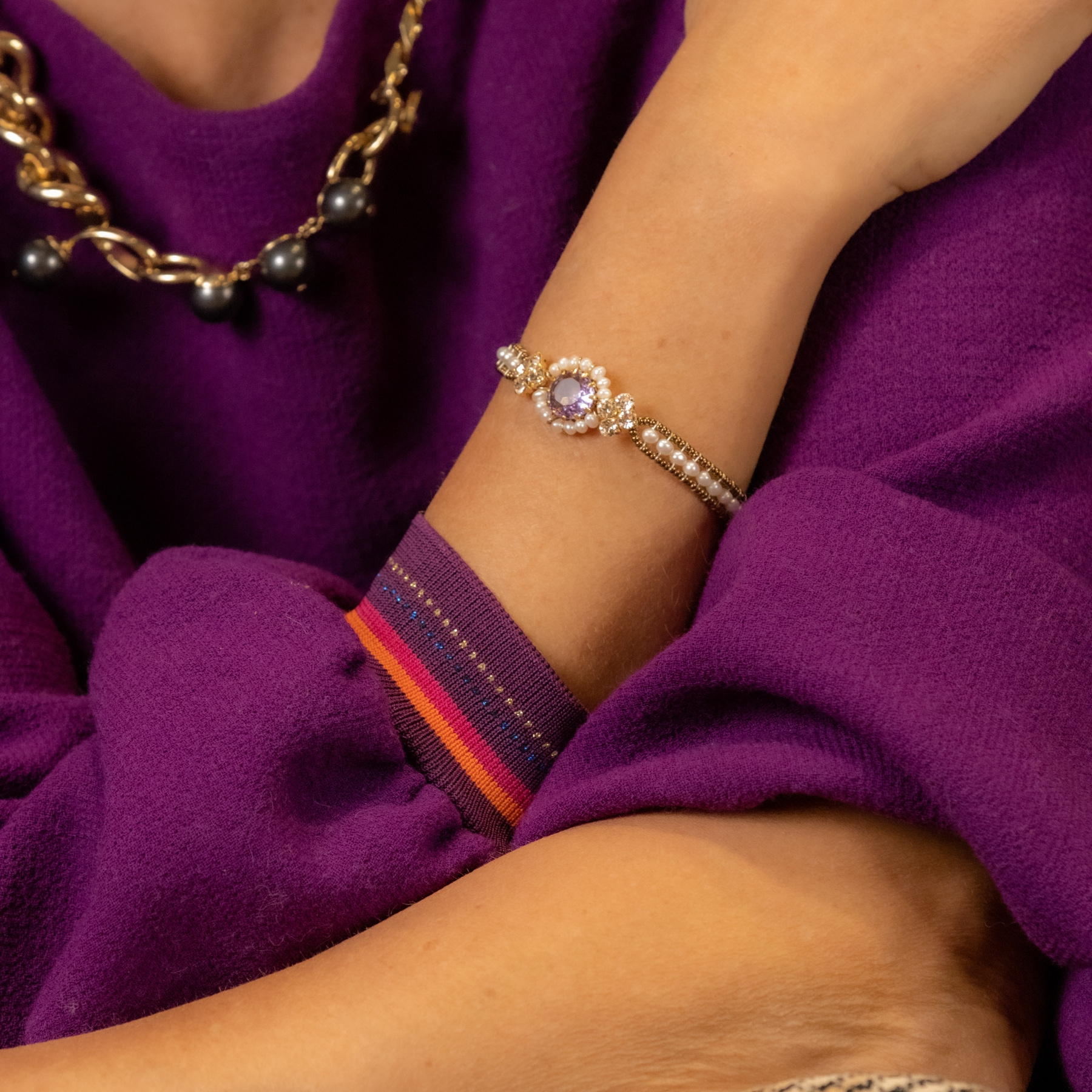 WEAR IT WITH LACE. Vintage style bracelet