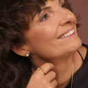 Graceful. Delicate ring with marbles