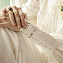 Graceful. Delicate ring with marbles