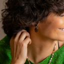 CLEAR VIEW. Drop earrings with crystals