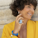 I PROMISE. Hoops with faux pearls