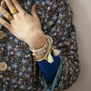 Featherweights. Leather bracelet