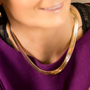 DOWNTOWN LA. Snake chain necklace